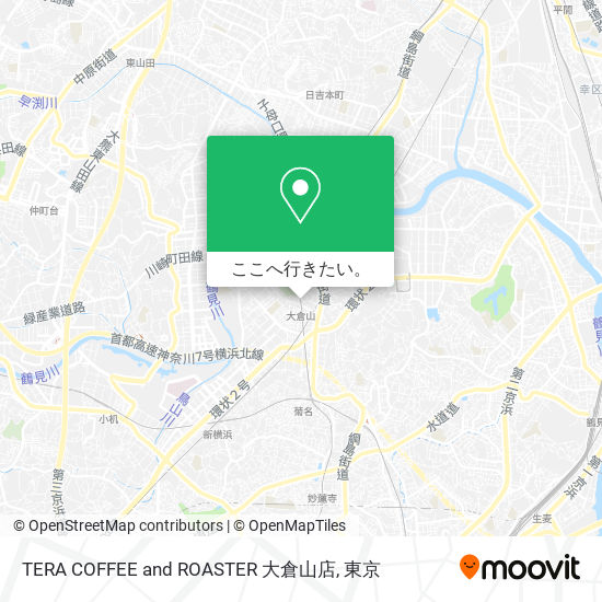 TERA COFFEE and ROASTER 大倉山店地図