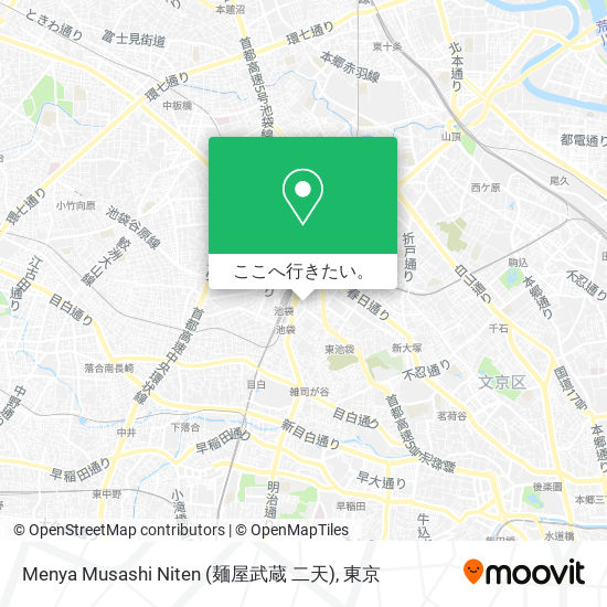 Menya Musashi Niten (麺屋武蔵 二天)地図