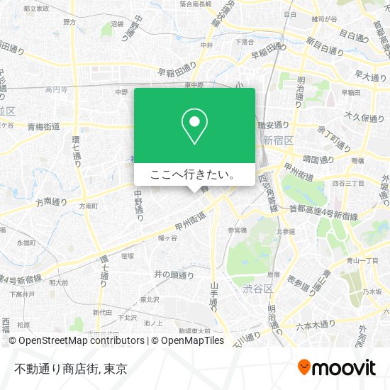不動通り商店街地図
