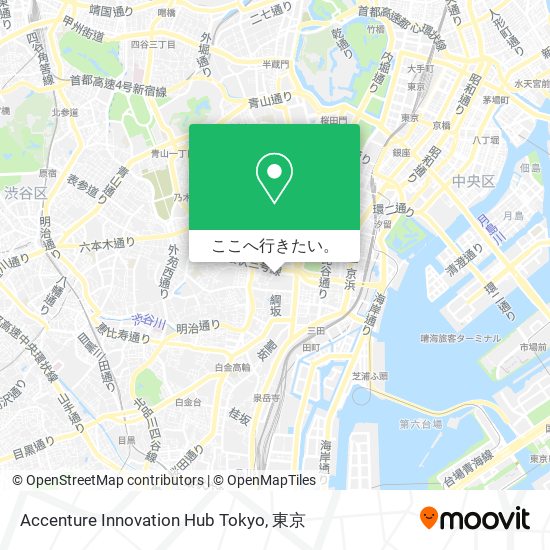 Accenture Innovation Hub Tokyo地図