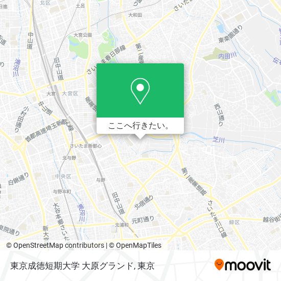 東京成徳短期大学 大原グランド地図