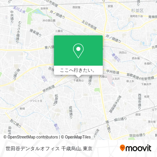世田谷デンタルオフィス 千歳烏山地図