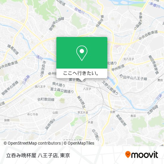 立呑み晩杯屋 八王子店地図