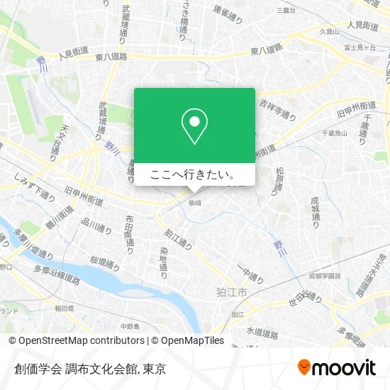 創価学会 調布文化会館地図