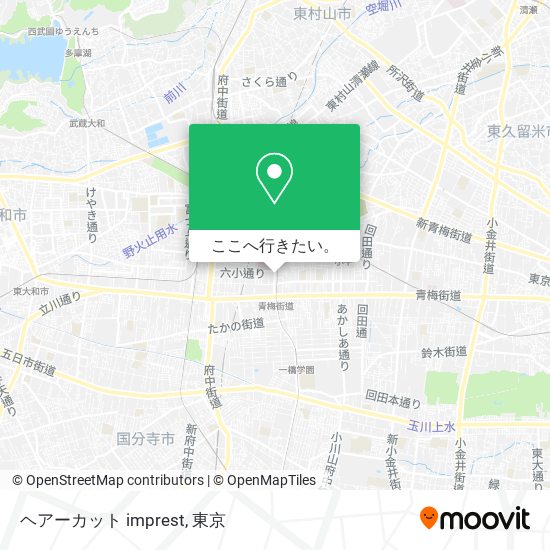 ヘアーカット imprest地図