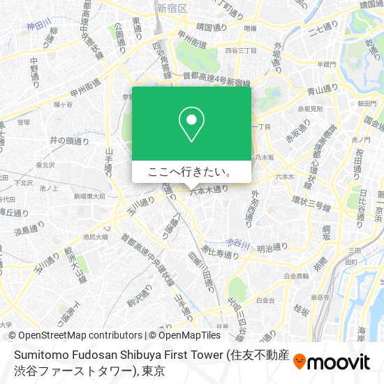 Sumitomo Fudosan Shibuya First Tower (住友不動産渋谷ファーストタワー)地図