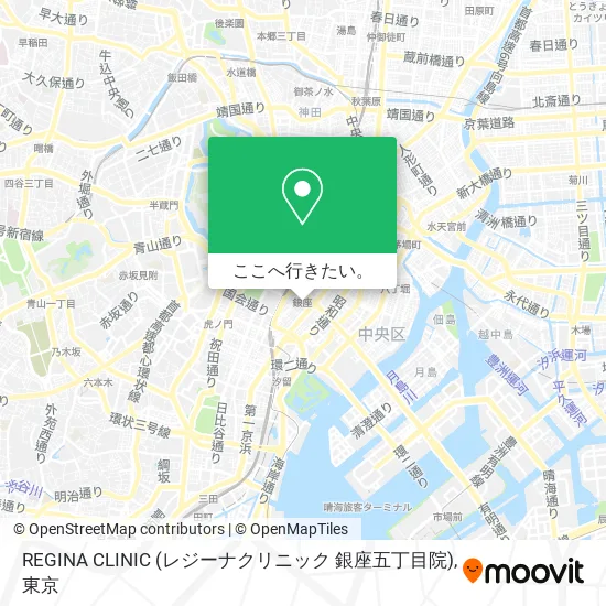 REGINA CLINIC (レジーナクリニック 銀座五丁目院)地図