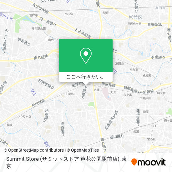 Summit Store (サミットストア 芦花公園駅前店)地図