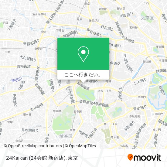 24Kaikan (24会館 新宿店)地図