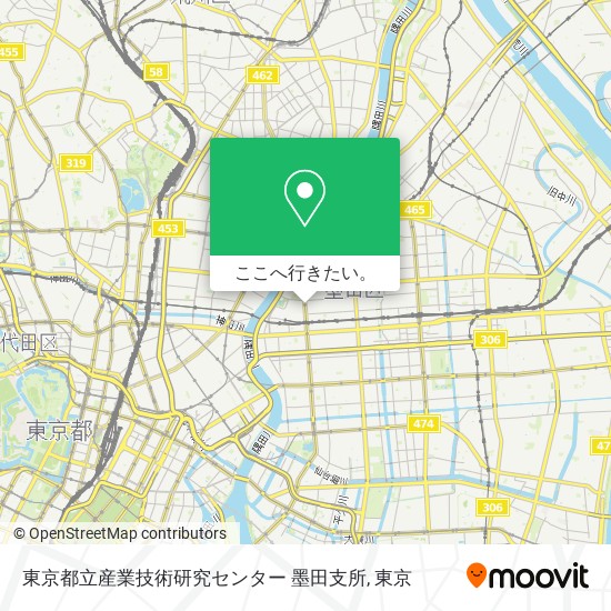 東京都立産業技術研究センター 墨田支所地図