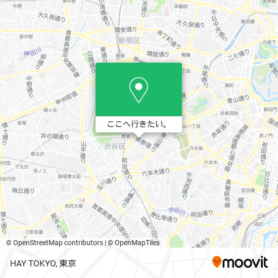 HAY TOKYO地図