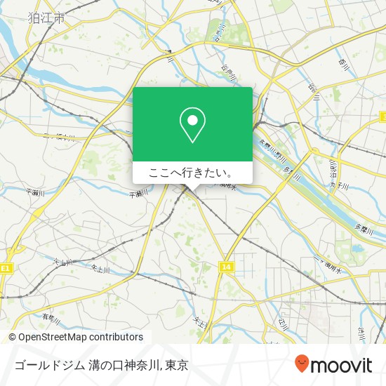 ゴールドジム 溝の口神奈川地図