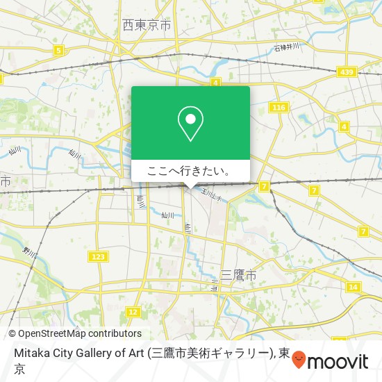 Mitaka City Gallery of Art (三鷹市美術ギャラリー)地図