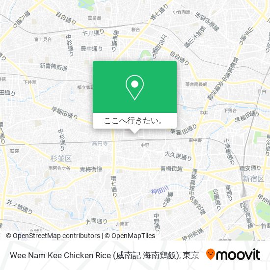 Wee Nam Kee Chicken Rice (威南記 海南鶏飯)地図