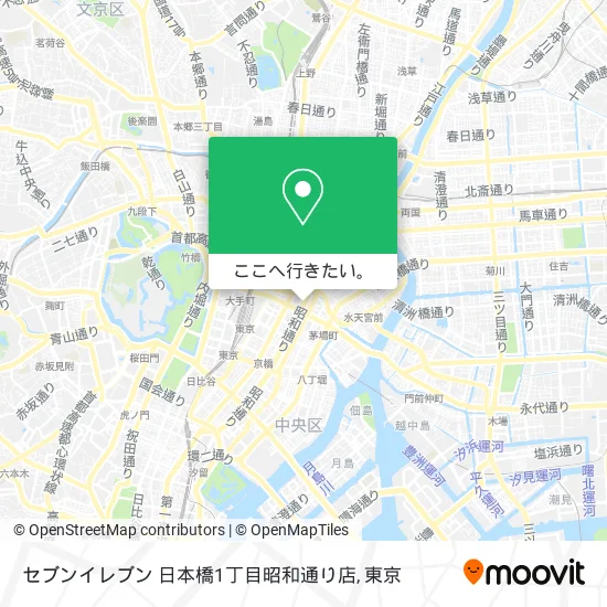 セブンイレブン 日本橋1丁目昭和通り店地図