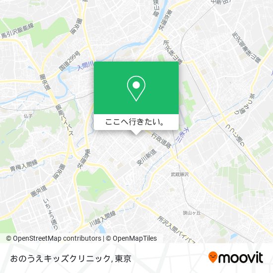 おのうえキッズクリニック地図