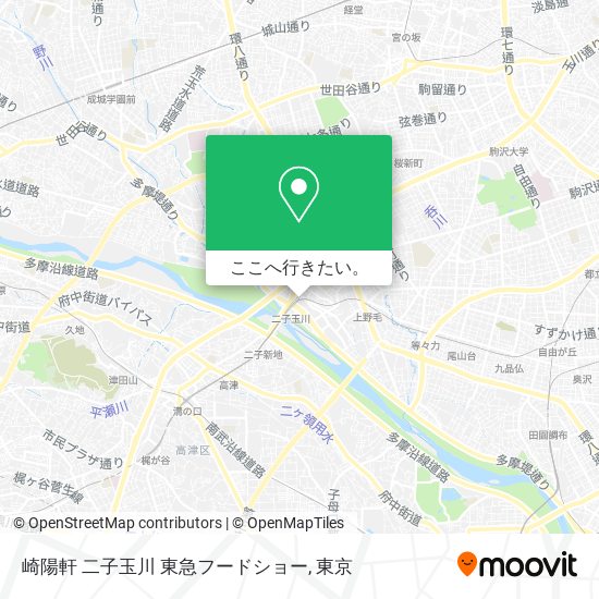 崎陽軒  二子玉川 東急フードショー地図