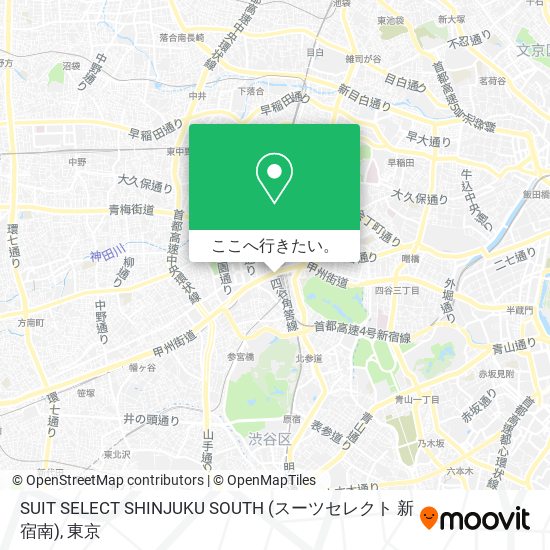 SUIT SELECT SHINJUKU SOUTH (スーツセレクト 新宿南)地図