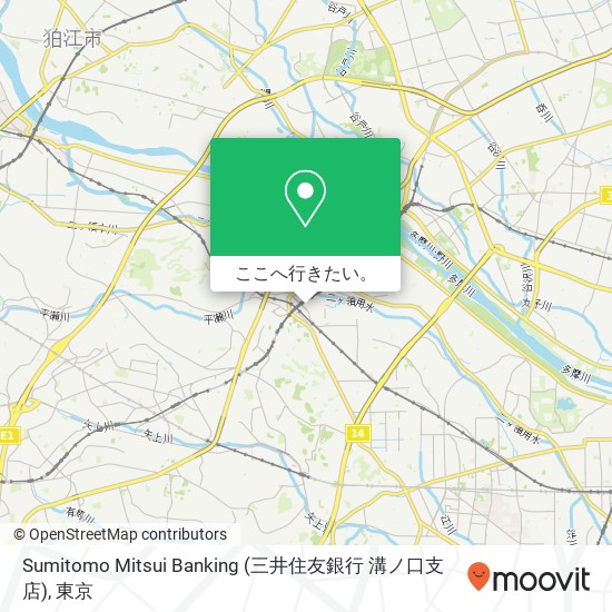 Sumitomo Mitsui Banking (三井住友銀行 溝ノ口支店)地図