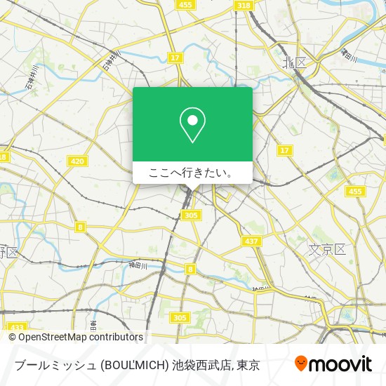 ブールミッシュ (BOUL'MICH) 池袋西武店地図