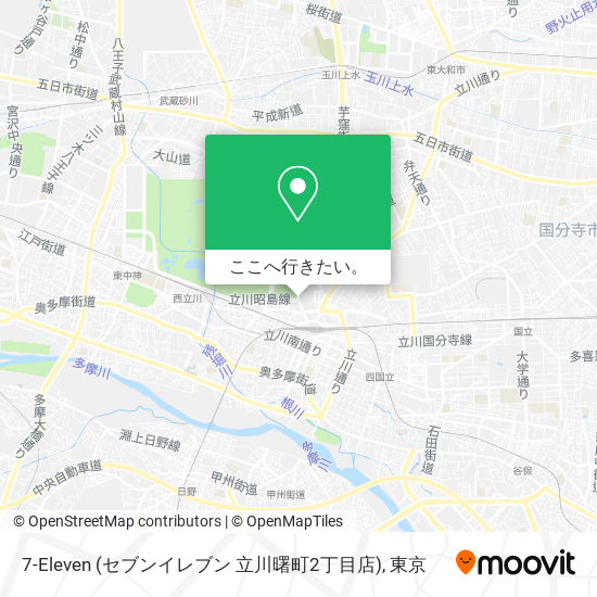 7-Eleven (セブンイレブン 立川曙町2丁目店)地図