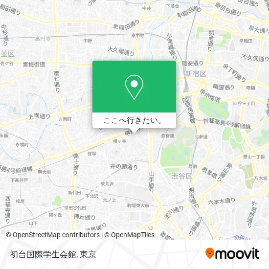 初台国際学生会館地図