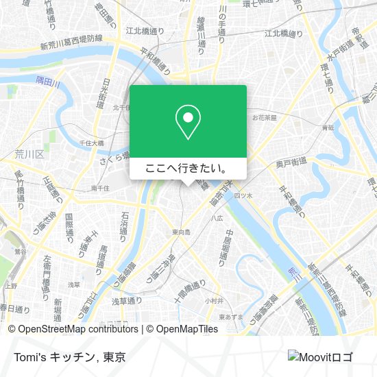 Tomi's キッチン地図