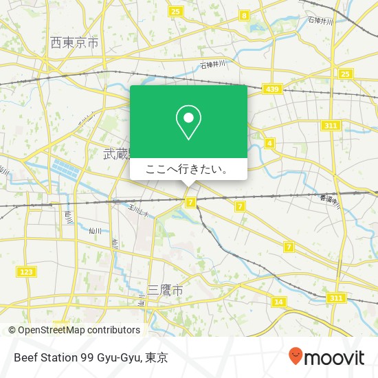 Beef Station 99 Gyu-Gyu地図
