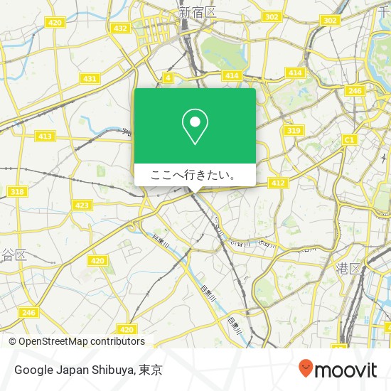 Google Japan Shibuya地図