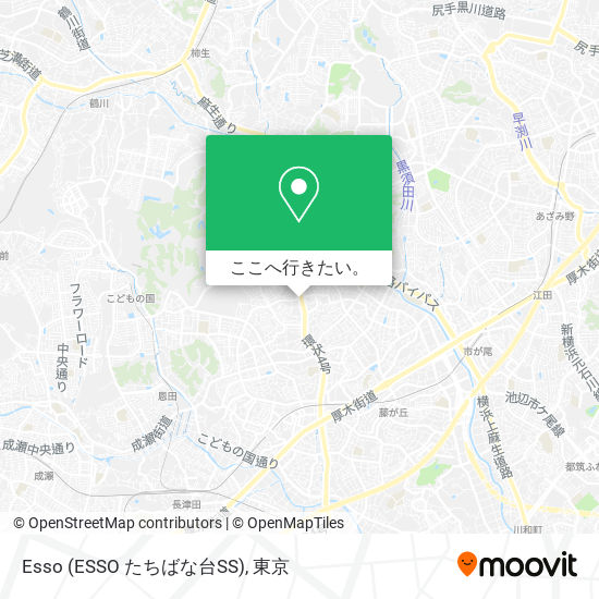 Esso (ESSO たちばな台SS)地図