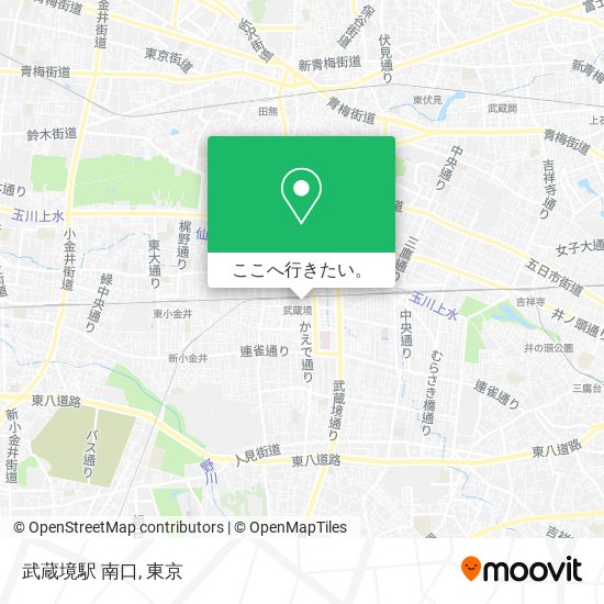武蔵境駅 南口地図