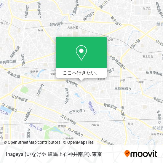 Inageya (いなげや 練馬上石神井南店)地図