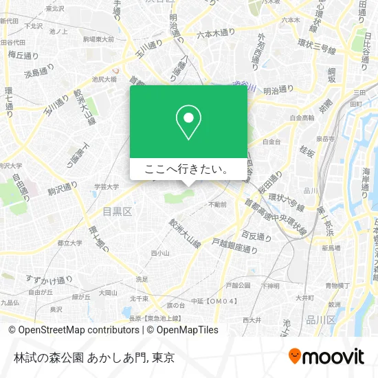 林試の森公園 あかしあ門地図