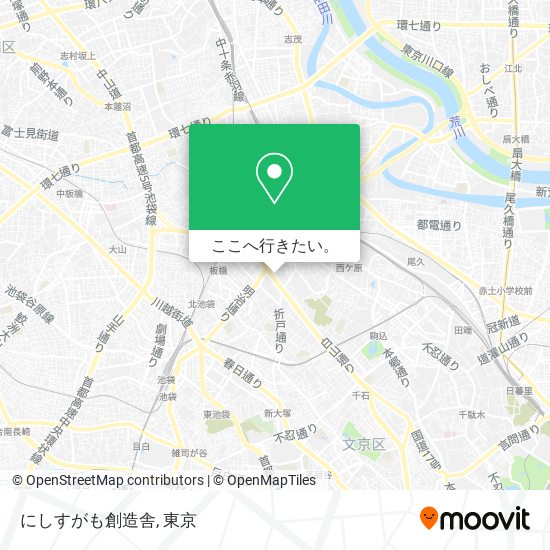 にしすがも創造舎地図