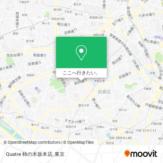 Quatre 柿の木坂本店地図