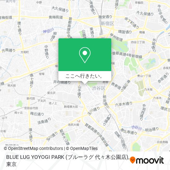 BLUE LUG YOYOGI PARK (ブルーラグ 代々木公園店)地図