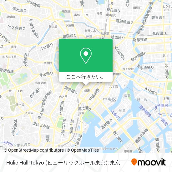 Hulic Hall Tokyo (ヒューリックホール東京)地図