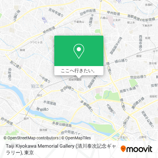 Taiji Kiyokawa Memorial Gallery (清川泰次記念ギャラリー)地図