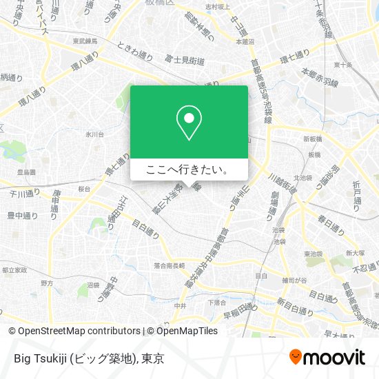 Big Tsukiji (ビッグ築地)地図