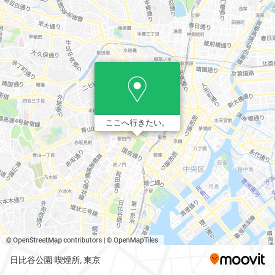 日比谷公園 喫煙所地図