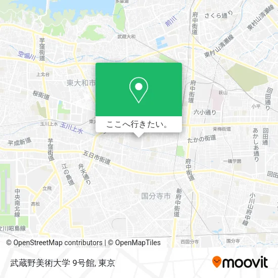 武蔵野美術大学 9号館地図