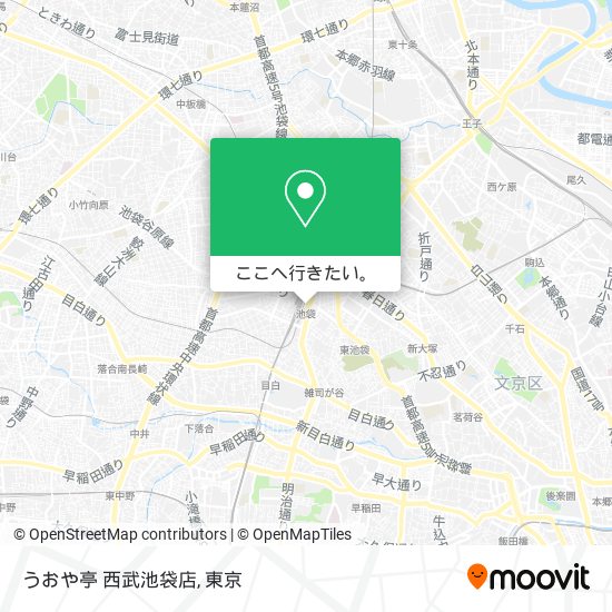 うおや亭 西武池袋店地図