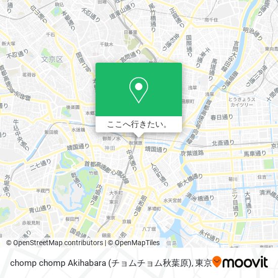 chomp chomp Akihabara (チョムチョム秋葉原)地図