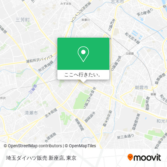 埼玉ダイハツ販売 新座店地図