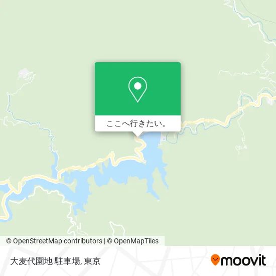 大麦代園地 駐車場地図
