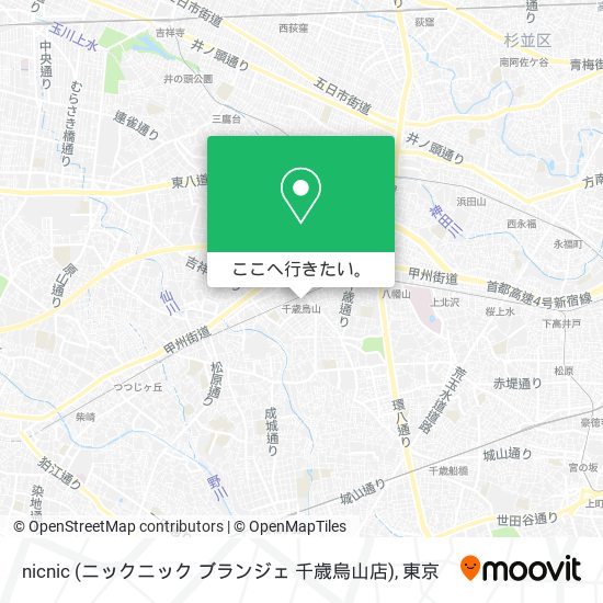 nicnic (ニックニック ブランジェ 千歳烏山店)地図