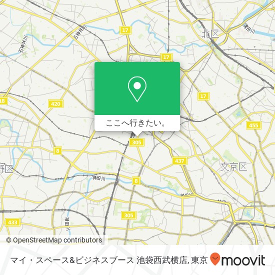 マイ・スペース&ビジネスブース 池袋西武横店地図