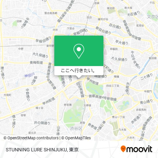 STUNNING LURE SHINJUKU地図