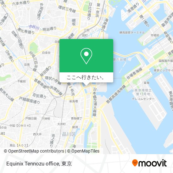 Equinix Tennozu office地図