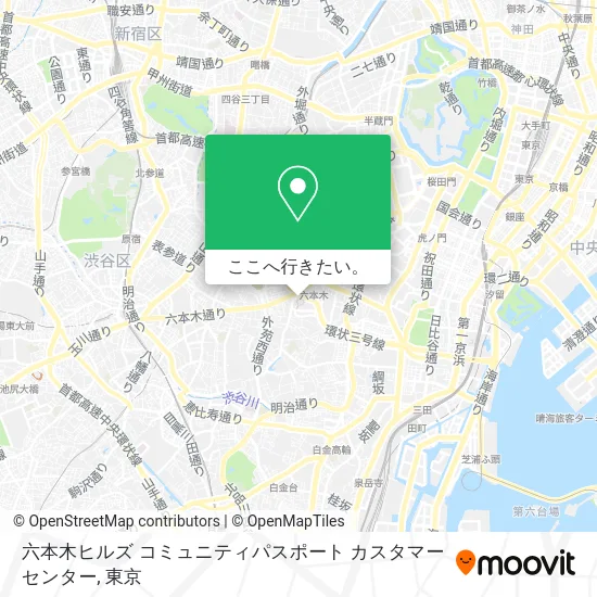 六本木ヒルズ コミュニティパスポート カスタマーセンター地図